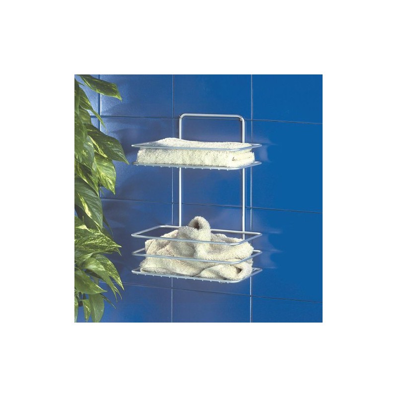 Metaltex Reflex 404222 Guest Towel Basket with 2 Shelves 26