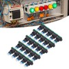25Pcs Squares Push Button Switch ABS Brass Self Locking with