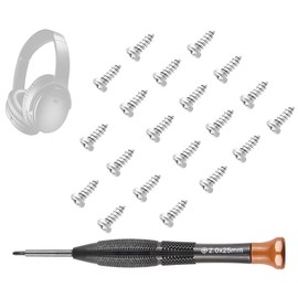 SOULWIT Replacement Headband Screws for Bose QuietComfort 35/QC35/QC35 II/QC45/QC SE/New QC Wireless/QC25/QC3/AE2/OE1/SoundLink Series/SoundTrue Series Headphones - 20pcs Silver
