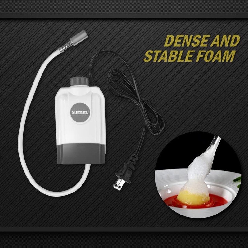 DUEBEL Molecular Gastronomy Foam Generator, Stepless Speed Regulating Foam Generating