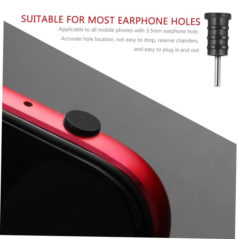 BIUDECO 12 Pairs -c Dust Plug Headphone Jack Cover -dust