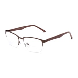 Rectangle Bifocal Reading Glasses in Bronze/Brown by Readers.com | The Polk | +1.50