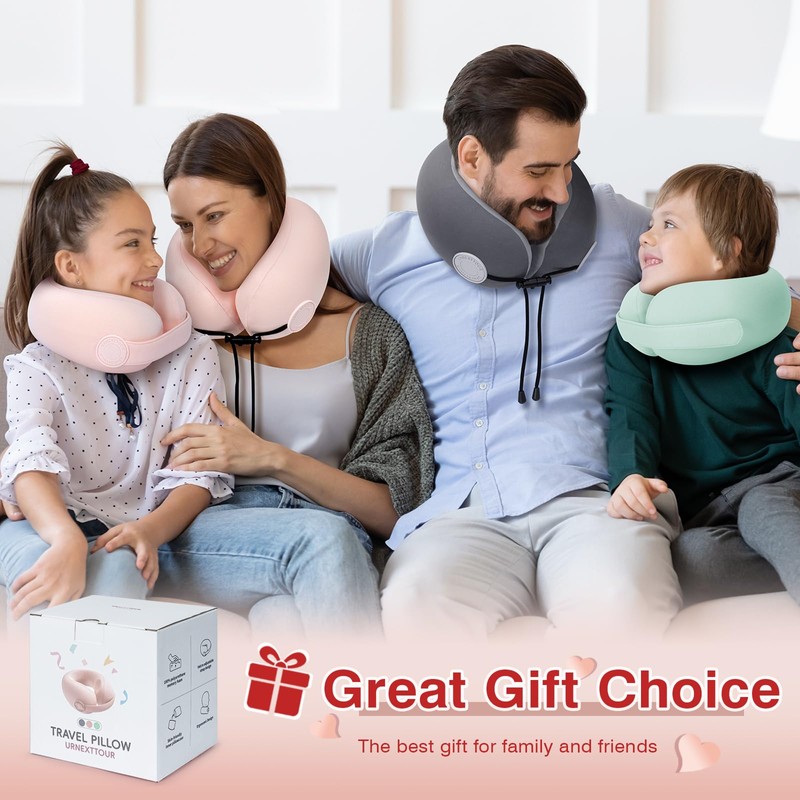 urnexttour Car Pillow for Little Kids Travel Neck Pillows, Memory