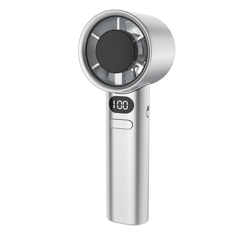Handheld Fan High-Speed Portable Turbofan USB Rechargeable Electric Fan with