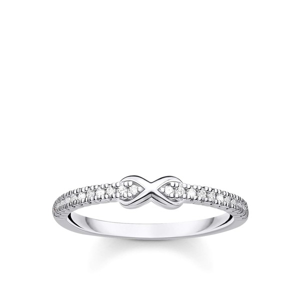 THOMAS SABO TR2322 Infinity Ring with White Stones 925 Sterling