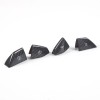 BEBECAR Real Carbon Fiber Steering Wheel Button Cover Trim Fits