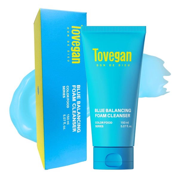 Tovegan Tubigan Blue Balancing Foam Cleanser, 150 ml, Weak Acid,