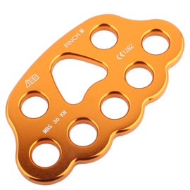 Rigging Plate, 8 Holes Outdoor Paw Rigging Plate Rock Climbing Multi Anchor Point Connector Gear Belaying and Rappelling Gear Belay Device for Rock Climbing Peak Rescue