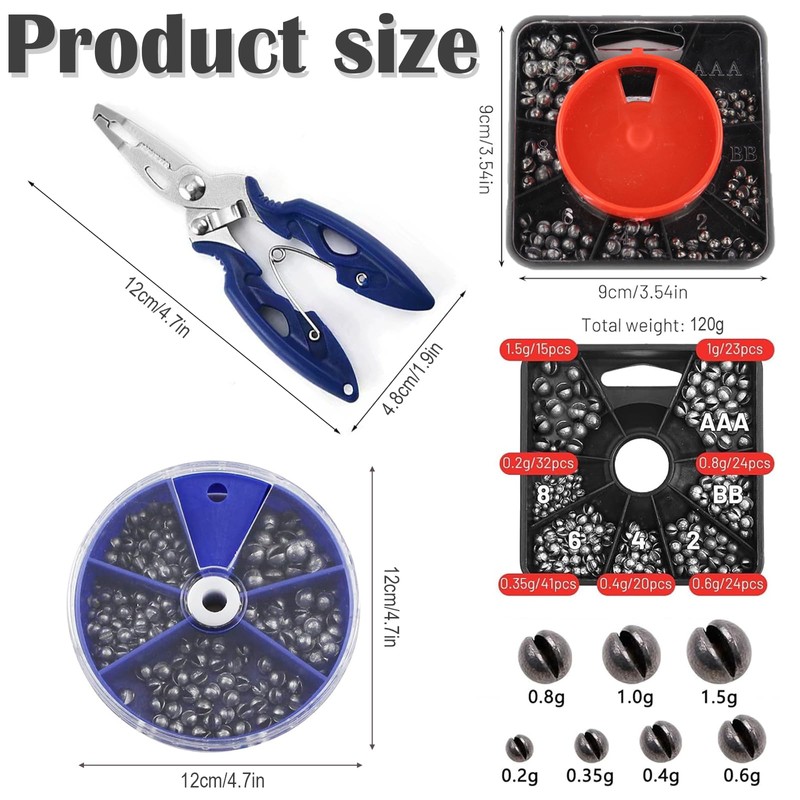 Fishing Tackle, Fishing Weights, Split Shot Fishing Weights, Sea Fishing