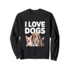 I Love Dogs Cute Puppy Pals Design Sweatshirt
