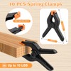 10 PCS Spring Clamps, LongYeah 4.5 Inch Plastic Spring Clips