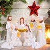 MEIXIAOVISNB58 Hand-Painted Nativity Scene Indoor Holiday Decoration，9-Piece Set，Nativity Sets for