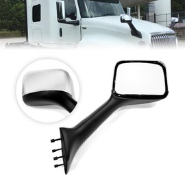 For International NEW LT 2022-2024 Hood Mirror Assembly Chrome with Folding Passenger Side RH