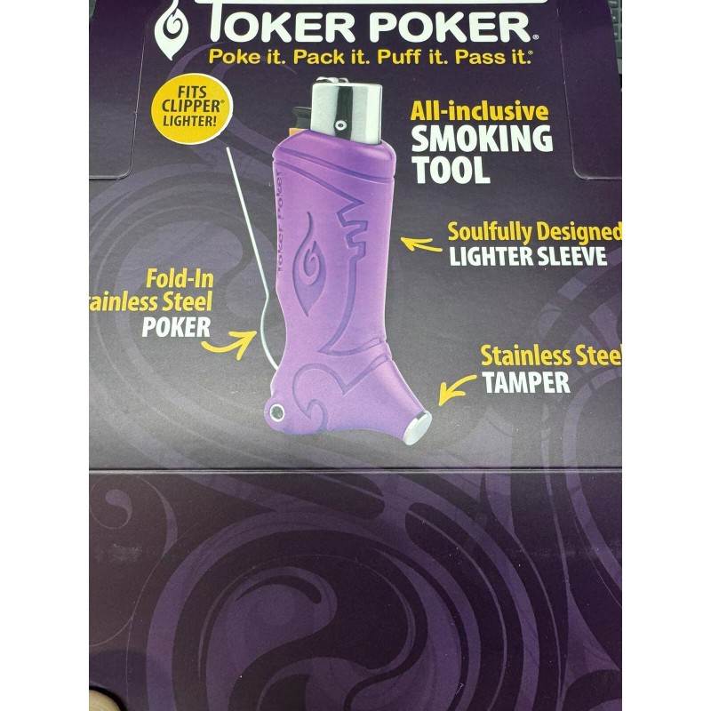 Toker Poker Lighter Sleeve Smoking Tool - Fits Clipper -