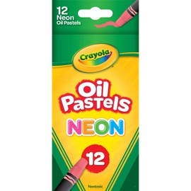Crayola Oil Pastels, Assorted Neon Colors, Gift for Kids & Adults, 12 Count