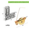 HUIKANGSHENG 4 Sets Sliding Screen Door Rollers,1-1/4" Concave Steel Ball