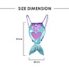 Xlabor Mermaid Tail Sequins Backpack Drawstring Magic Reversible Sequins Backpack