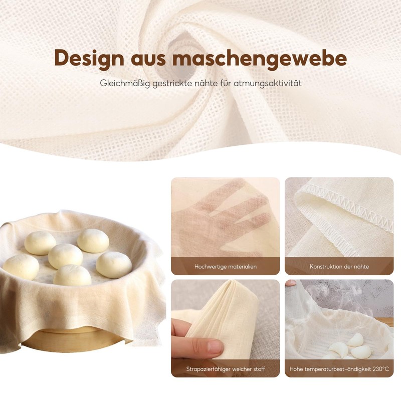 Pack of 10 Straining Cloths, 50 x 50 cm, Cheese