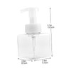 DECHOUS 2pcs Square Press Pump Bottles Refillable Plastic Containers for