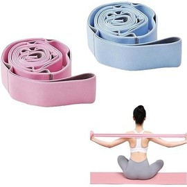 2 Piezas Bandas Elásticas Estiramiento Yoga,Banda de Resistencia Pilates, Diseño Segmentado,Bandas Elasticas de Resistencia para Pilates, Entrenamient