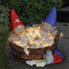 Garden Decoration Solar Garden Figures Foam Bath Gnome Statue Sculpture