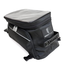 Gray Keeps Motorcycle Tank Bag - Durable Water-Resistant Black Tank Bag with Ample Storage - Charging Cable Access, Non-Scratching Design, Universal Fit - Easy Removal for Adventure and Daily Rides