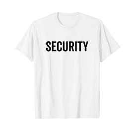 Security Professional Event Safety Guard Officer Front Print T-Shirt