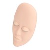 Eyelash Extension Mannequin Head with 6 Pair Replacement Eyelids Soft