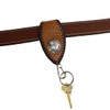 voodoocats Key Chain, Belt Loop, Crocodile Leather, Genuine Leather, Matte