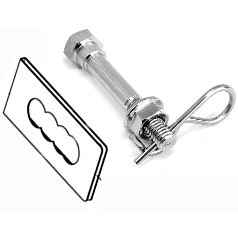 LFPartS 100% Stainless Steel Hitch Anti-Rattle No Wobble Pin Bolt