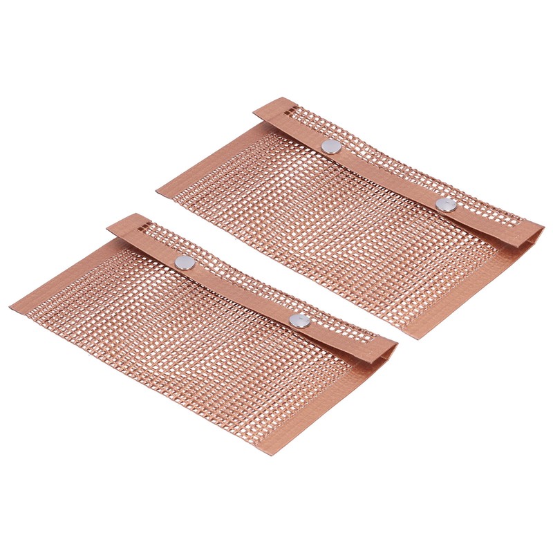 2PCS BBQ Grill Mesh Bag High Temperature Resistant Barbecue Bag