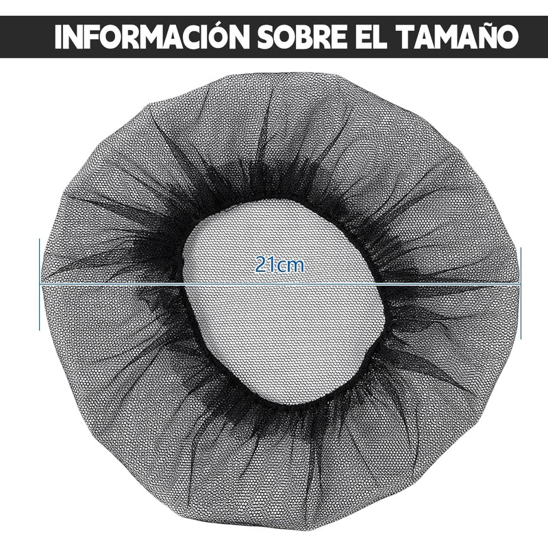 QICHEN Cofia Protectora para el Pelo 20 Piezas,Red de pelo