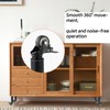Adjustable Table Leg Extender 9.5"-14.1" w/ 360° Casters for Cabinets/Sofas