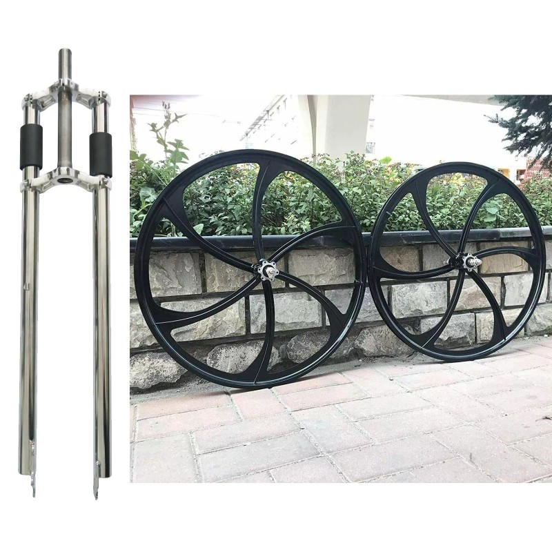 DONSP1986 26" Bicycle Fork, 1" Threaded (NON)Suspensio - 12G 48S