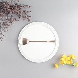 Sutami Bangjja Yugi Luxury Spoon Arabesque / 수타미 방짜유기 고급 숟가락 당초