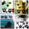 AHANDMAKER 12 Sheets Funny Cute Monster Window Stickers Monster Silhouette
