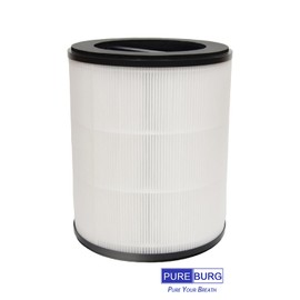PUREBURG Replacement Filter Compatible with ORANSI Mod & Mod+ Air Purifier (Model MD01, MD02), H13 True HEPA 4-Stage Filtration Activated Carbon Orange & Gray handle