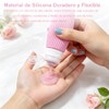 4 Pcs Botellas de Viaje de Silicona, Accesorio Portátil de
