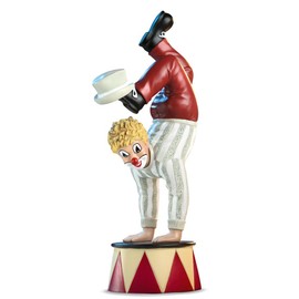 Gilde Clown Gilde Decorative Figure Clown - Artist in the Circus - Small Scupture for Collecting Decoration Showcase Living Room - Multicoloured - Height 19 cm
