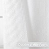 OVZME Berry White Shower Curtain, Embossed Textured Fabric Shower Curtain