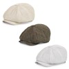 Geyanuo 3Pcs Newsboy Hat for Men Women Elastic 8 Panel