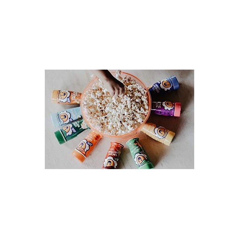 Nacho Cheddar Popcorn Seasoning 6 Jars Pack Low Sodium Gluten