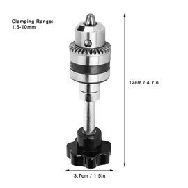 Hand Drill Aluminium Alloy Large Chuck Hand Spiral Drill 1.5-10 mm Clamping Range Woodworking Drill Chuck