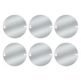 Round Electrical Box Cover, 4 Inch Metal Junction Box Covers for 4 inch Octagonal Box and Round Box, 6 Pack