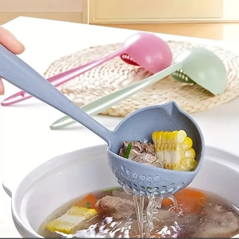 SKPYFD 2 In 1 Kitchen Ladle Soup Pan Spoon with