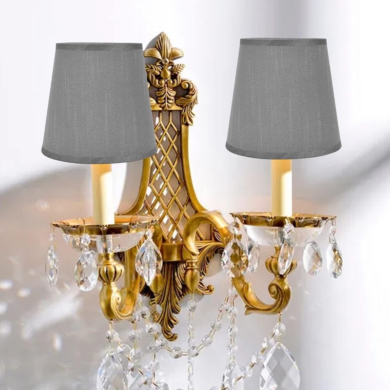 Fabric Lampshade, 2Pcs Lampshades for Ceiling Lights, Small Lamp Shade