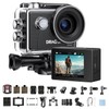 Dragon Touch Action Camera 4K30FPS 20MP Underwater Camera 98.4 ft