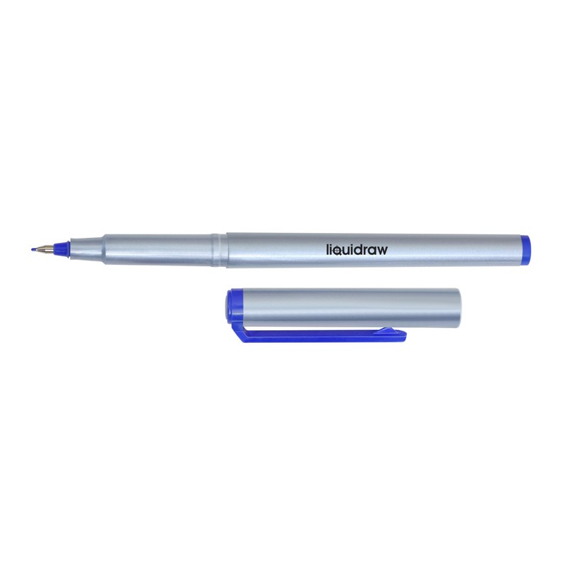 Liquidraw 10 Blue Fineliner Pens Set Fine Point Pens 0.5mm