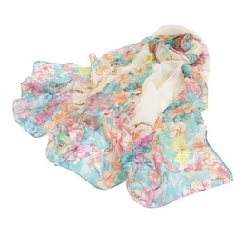 FAIRYGATE Scarves & Scarves for Women Fashionable Women's Scarf Stole Neckerchief Scarf Made of Chiffon for Spring Summer All Year Round, 51016