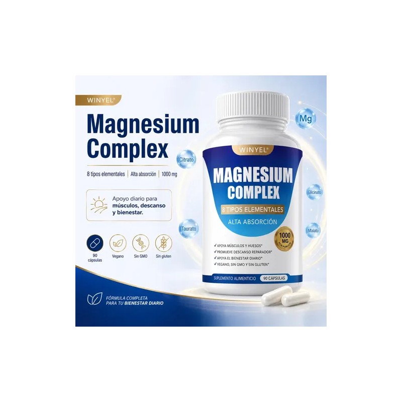 Magnesio Complex 90 Caps Sueño Relajación